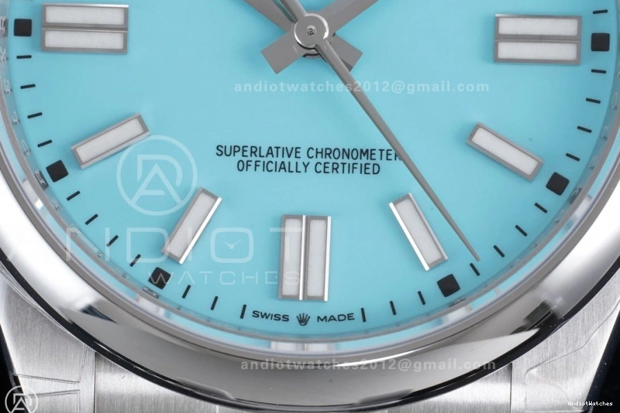 Supportive 1:1 124300 DD3230 V Tiffany Steel Dial Perpetual 41mm VSF 904L Oyster 947 Edition Best Blue 0523